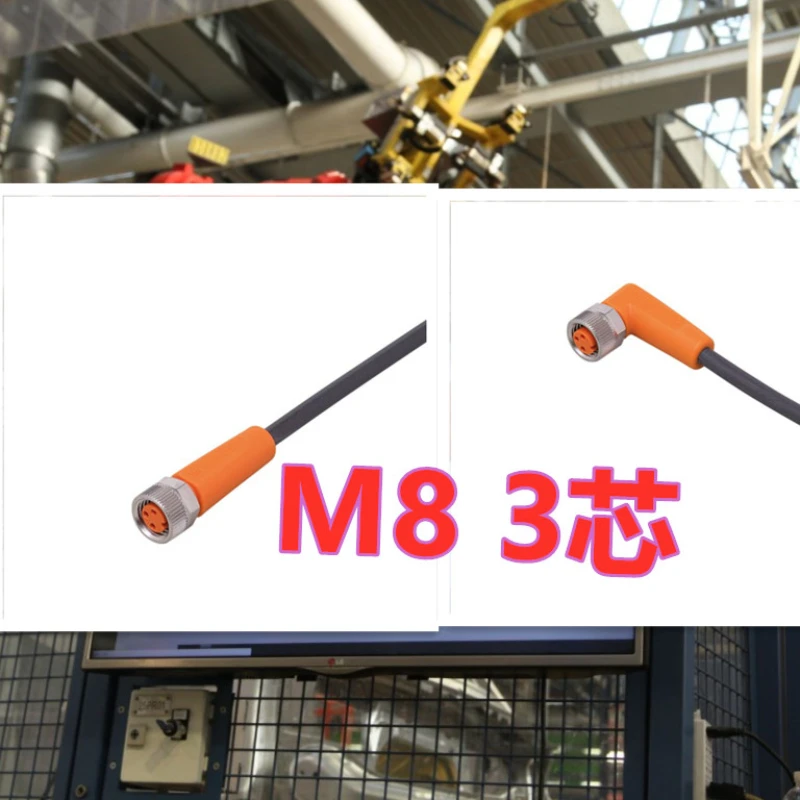 Suitable for M8 3-core Sensor Cable Connector