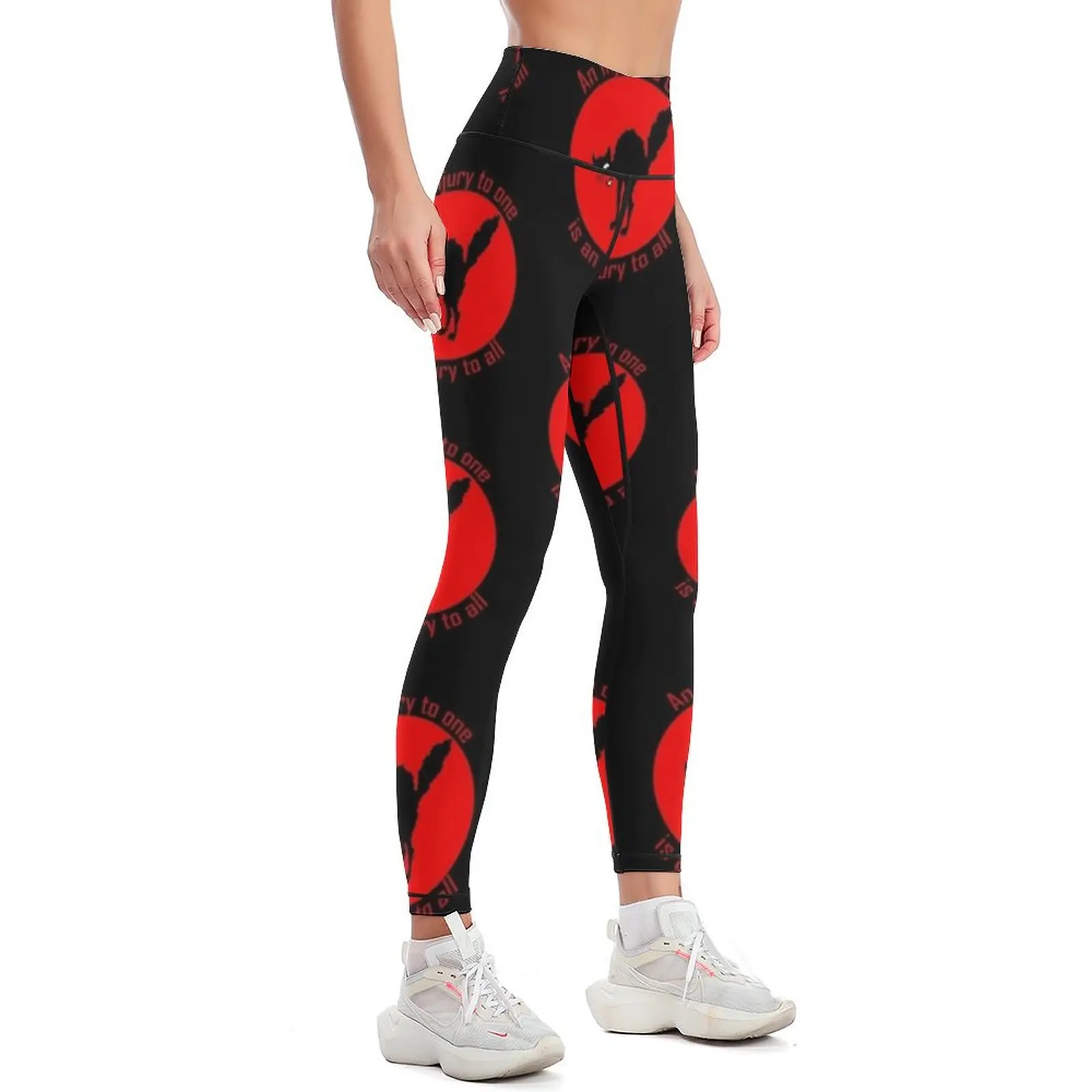 Sabo Tabby An Injury to One is an injury to all Leggings Women sportwear for physical Womens Leggings