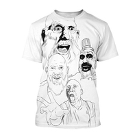 Hot Sale Captain Spaulding Funny 3D Print T-Shirt House of 1000 Corpses Men's Fashion Hip Hop Harajuku Style Top Streetwear Kid