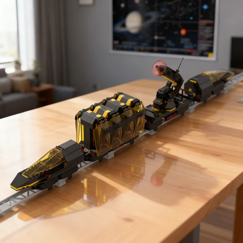 

568pcs MOC Blacktron Monorail Space I Model Building Blocks Architecture Christmas Gifts Toys DIY Education Creative Idea Kids