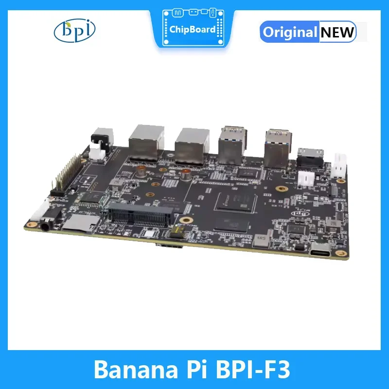 Banana Pi BPI-F3, SpacemiT K1,8 Core RISC-V Chip,4G LPDDR4 16G EMMC,2.0TOPs AI Computing Power Development Board