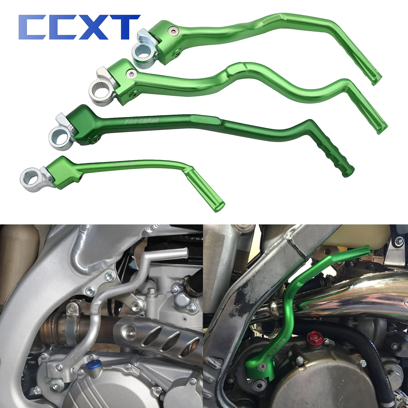 

Motorcycle CNC Aluminum Forged Kick Start Starter Lever Pedal For Kawasaki KX85 KX100 KX250F KX450F KLX450R Universal parts