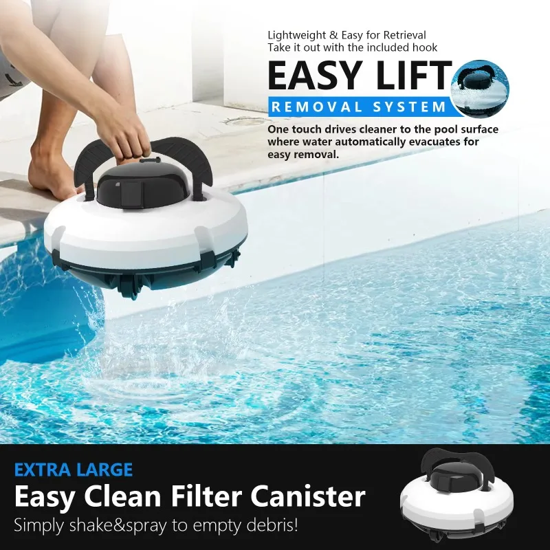 High Efficiency Smart Pool Cleaning Robot Automatic Climbing Wall Robotic Filter Wholesale High Quality