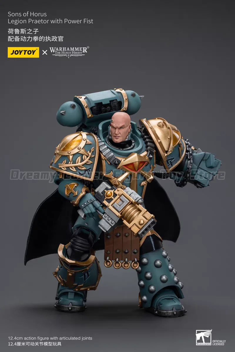 

【24 Hours Delivery】JOYTOY Warhammer 40K 1/18 Action Figure Sons of Horus Legion Praetor with Power Fist