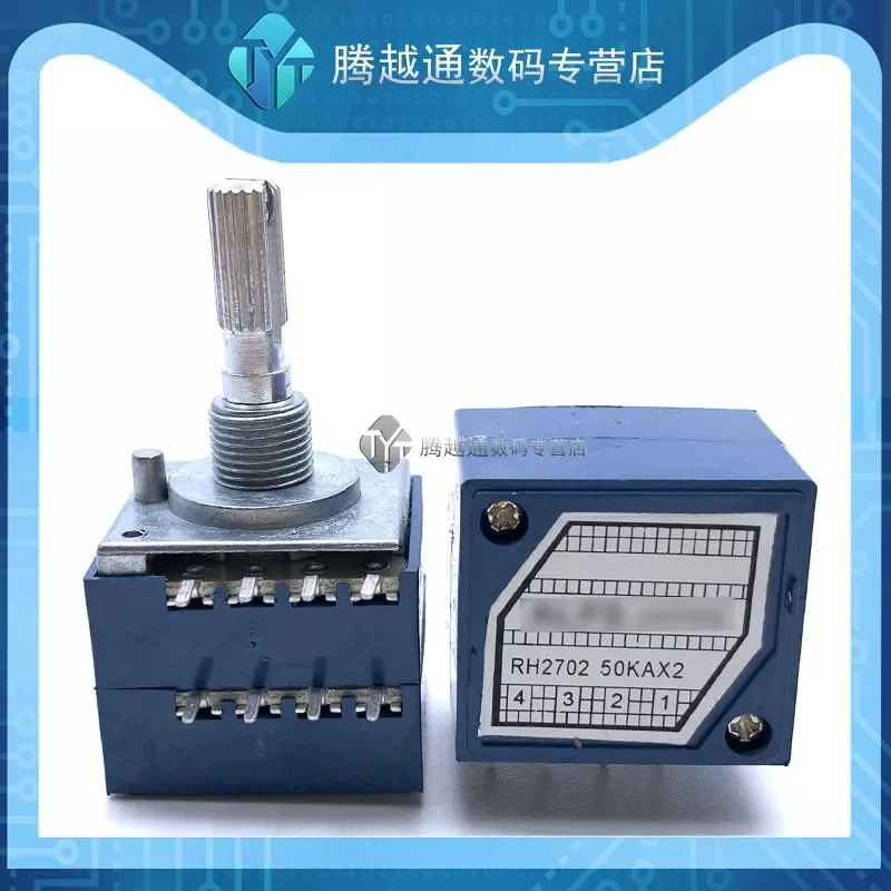 High precision dual volume potentiometer RH2702-A50K with fever level, resistance step index type, 8-pin position