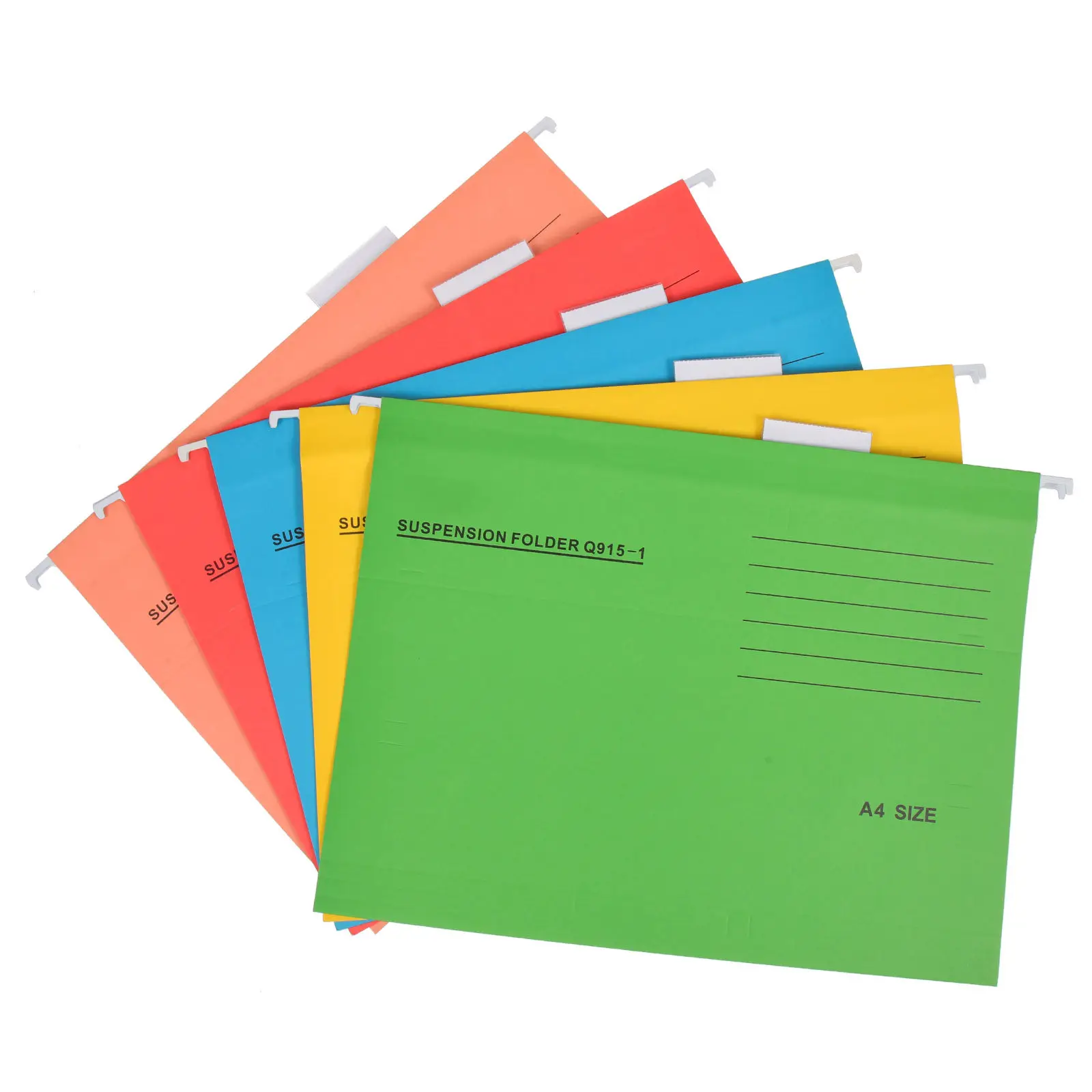 

5Pcs Portable Hanging File Folder Large Capacity Colorful File Organizer Bills Receipts Coupon Storage Office Receipts Pocket