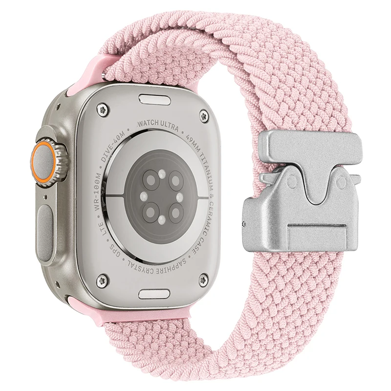 Geflochtenes Fallschirmarmband für Apple Watch Ultra 3/2 Band 49 mm 46 mm 45 mm 42 mm 44 mm 41 mm Nylonarmband iWatch 11 10 9 8 7 6 SE Gürtel
