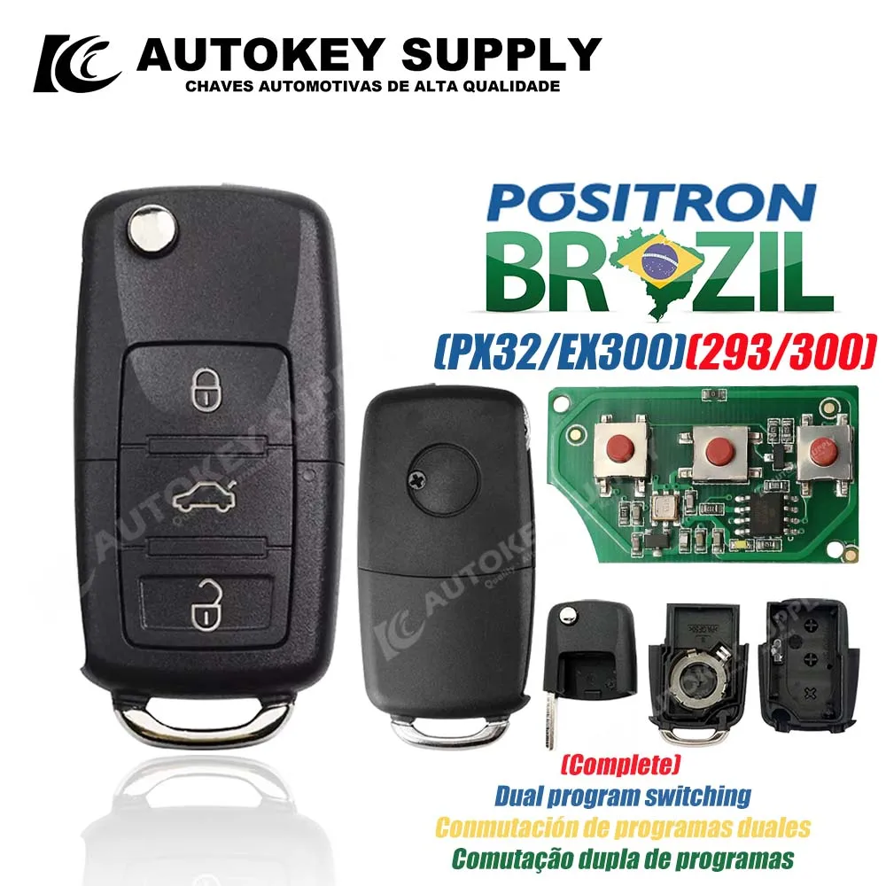 Autokeysupply AKBPCP165AT Brazil Positron Flex Double program (PX32/EX300) Burglar Alarm Control