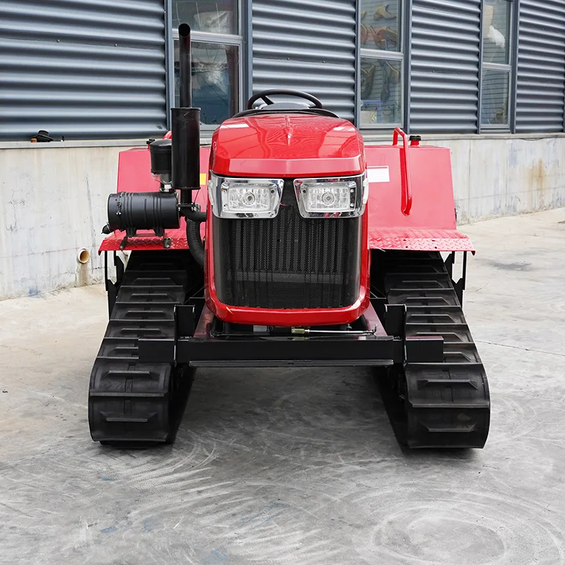 Agricultural machinery, tracked cultivator, diesel multifunctional planter, remote-controlled tracked tractor, hot selling25HP