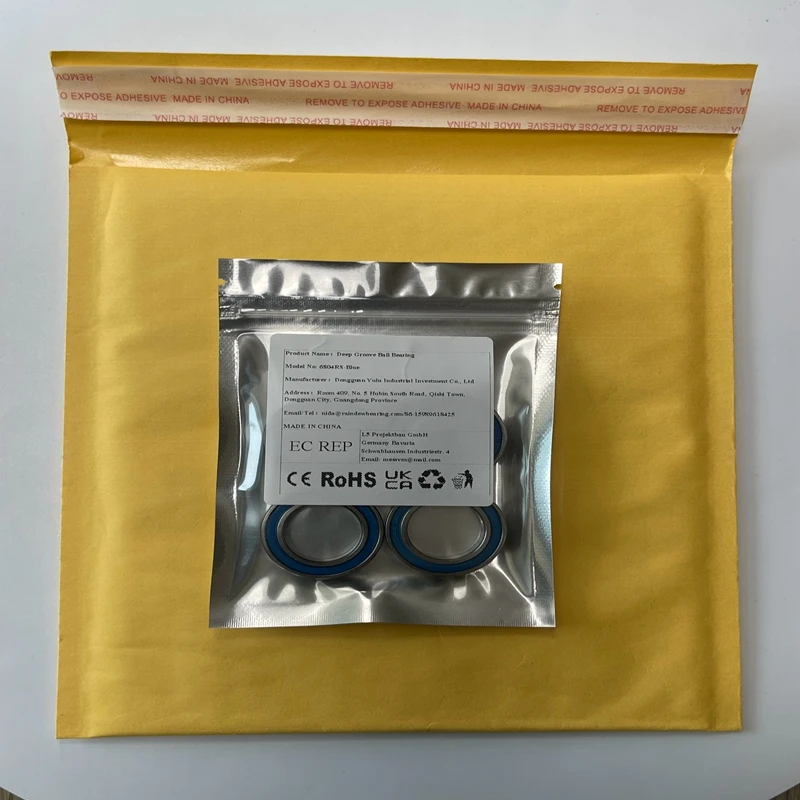 

4 шт. 6804RS синий подшипник 20x32x7 мм велосипедный шарнир запасные части 6804 RS шарикоподшипники