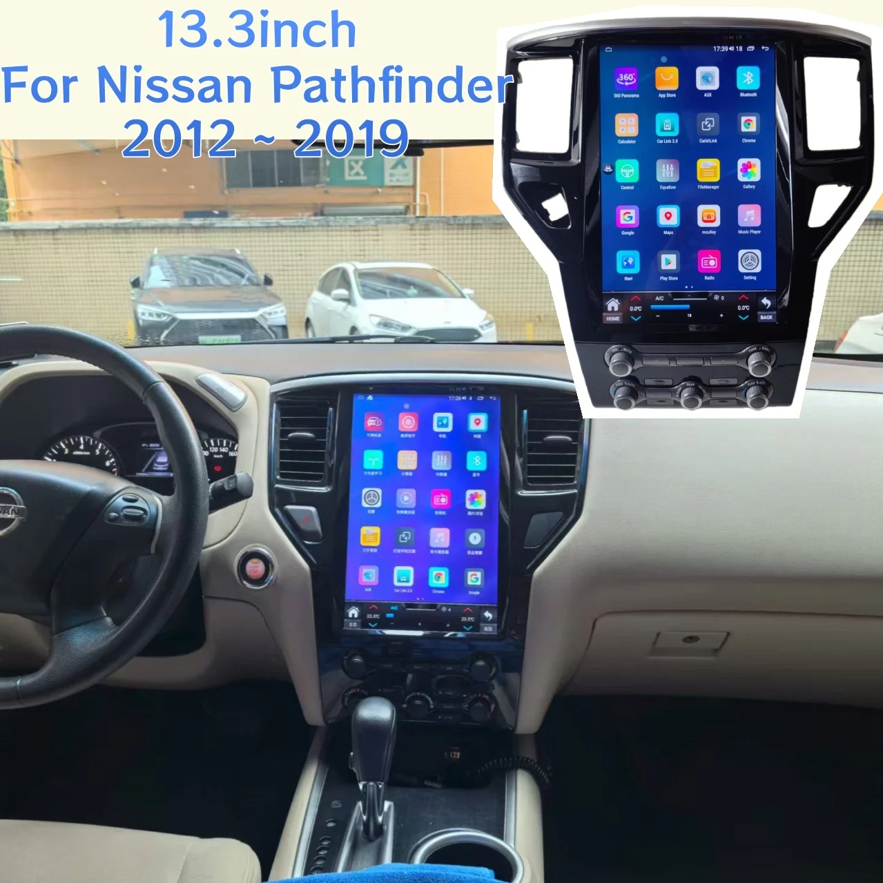 

13.3inch For Nissan Pathfinder 2012 ~ 2019 Multimedia Android Car Radio Auto Radio Carplay GPS Navigation Stereo DSP Head Unit