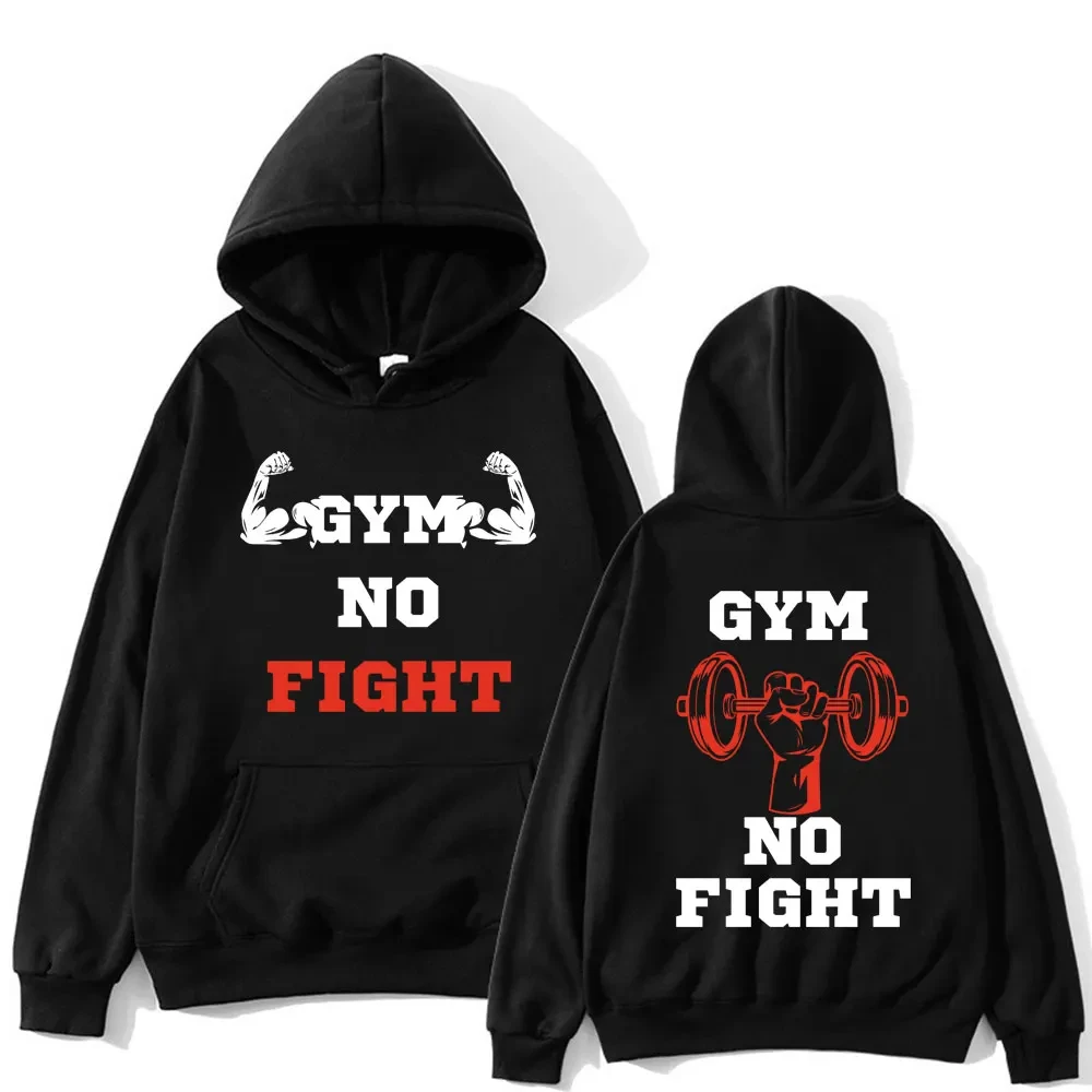 

Powerhouse Gym Logo Hoodie Harajuku Men Women Geek Fitness Hoodies Oversized Long Sleeve Aesthetic Sweatshirt Sport Streetwear