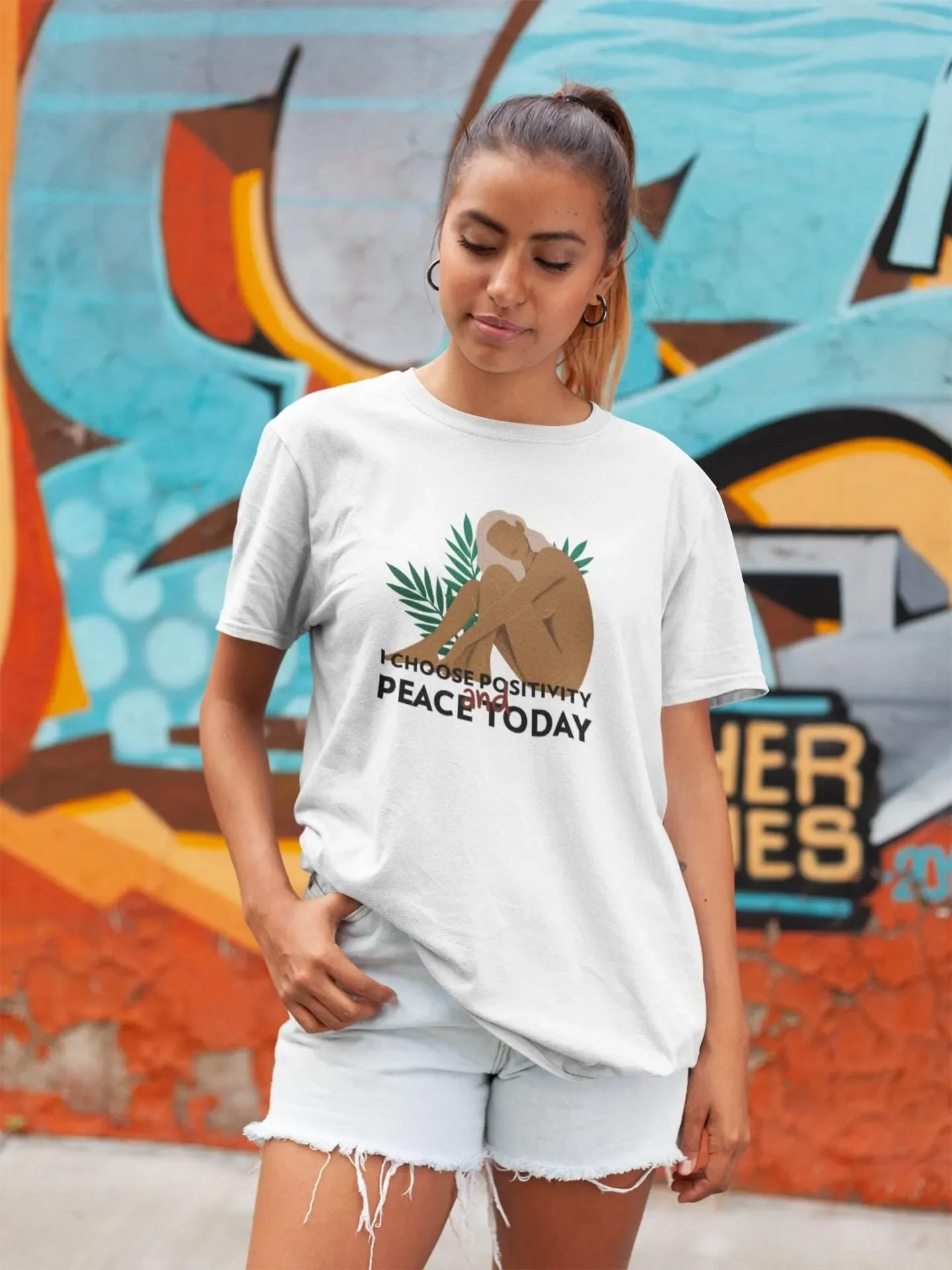 

Comfort Colors Mental Health T Shirt Positive Inspirational Anxiety I Choose Positivity And Peace Today