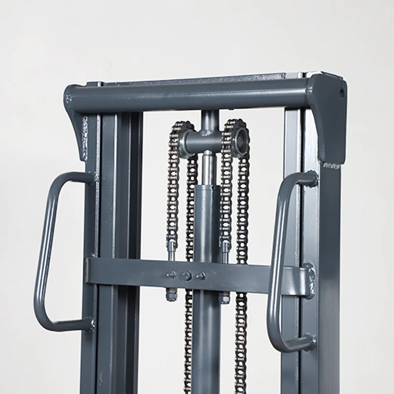Self-Lifting Pallet Loader Truck Cargo Unload Loading 700kg 1000kg Capacity Semi Electric Portable Stacker Motor Core Component