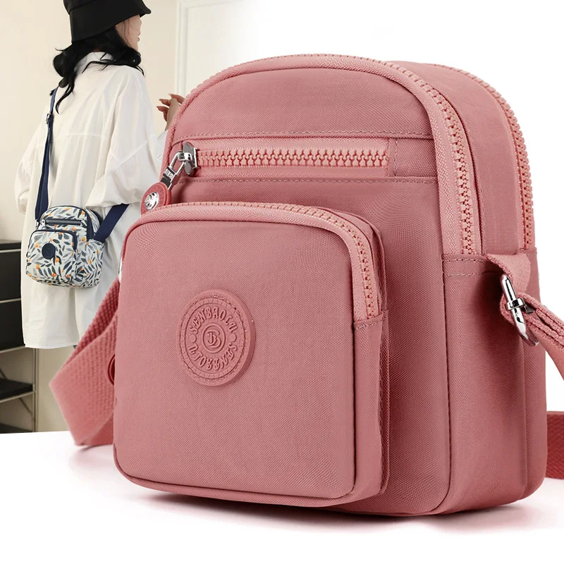 New 2024 Women\'s Mini Crossbody Bag Fashion Small Designer Handbags High Quality Waterproof Nylon Messenger Shoulder Bags