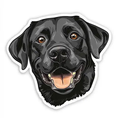 Автомобильная наклейка Лабрадор Домашняя собака Животное Водонепроницаемый Стайлинг Автомобили Мотоцикл Внешние аксессуары Виниловые наклейки SH801