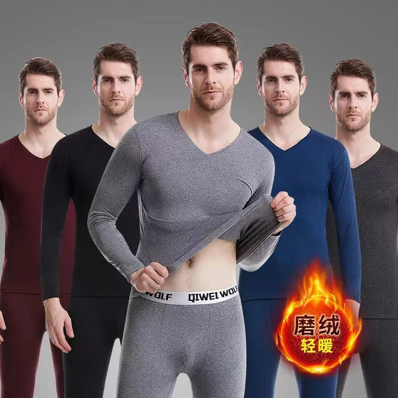 Men Thermal Underwear Long Winter Hot Underwear Sets Sweat Thermo Underwear Mens Clothing Pajamas Sleepwear Nightdress