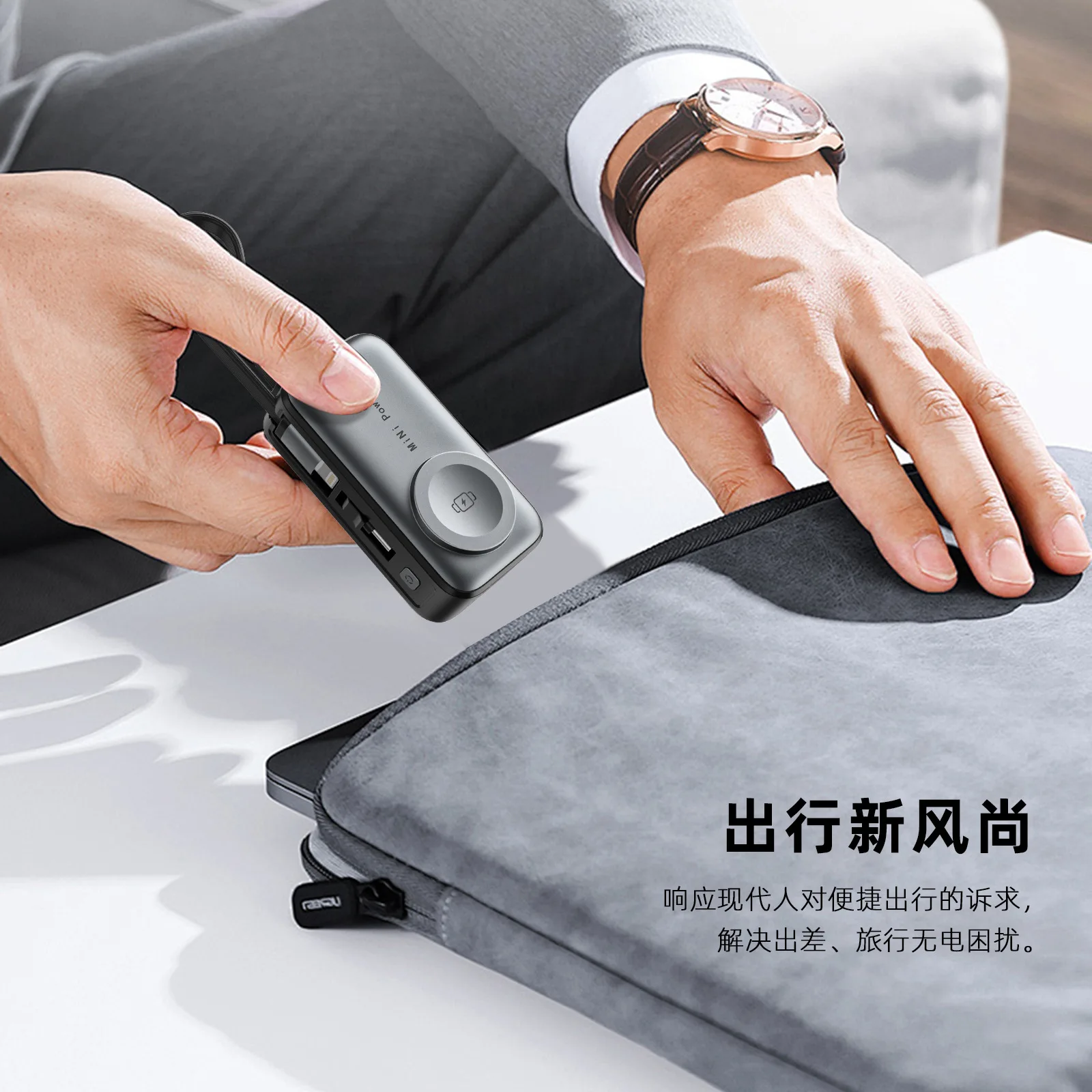 Mini Power Bank 50000mAh Mobiele Powerbank met grote capaciteit Draagbaar Snel opladen Externe batterij voor iPhone iWat Samsung Xiaomi