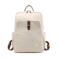 Elegante bolsa de viagem impermeável para senhoras, mochilas simples lazer bolsa de faculdade, mochila de computador de escola secundária, nova moda smple