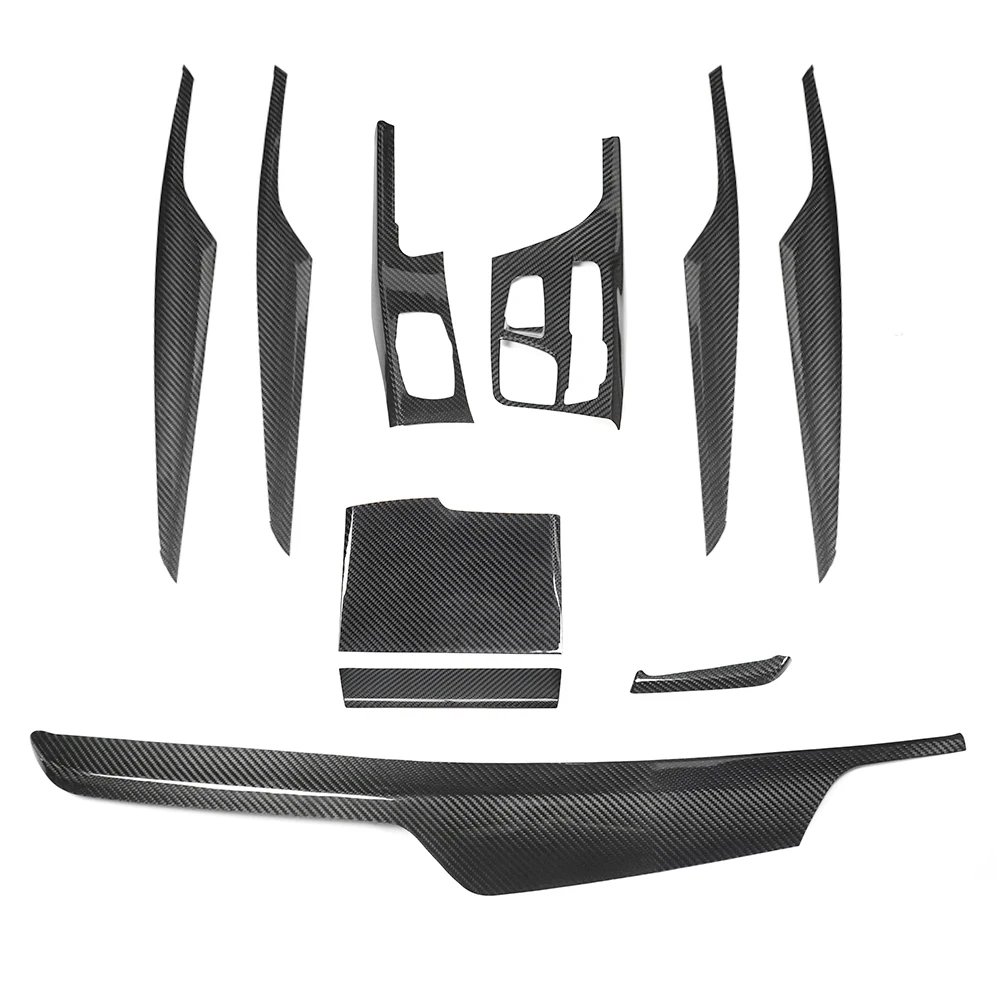 Shasha Carbon Real Dry Carbon Car Interior Kits For 1 G30 G31 G38 G32 GT Accessories 5 Series