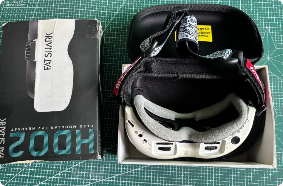 Used FatShark Fat Shark Dominator HDO2 FPV Video Goggles without receiver  for RC Car(opened box version）