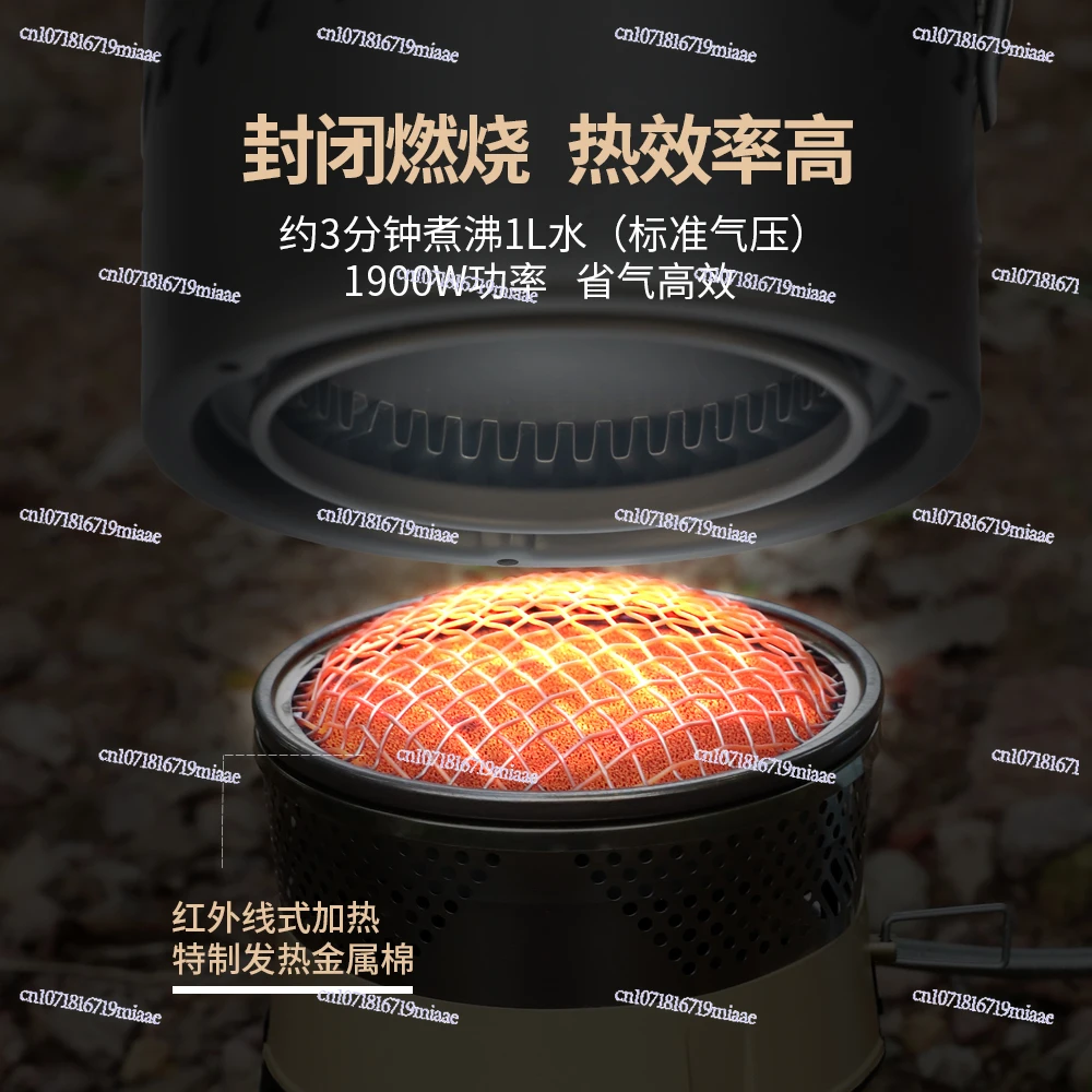 BRS-TS19 نظام الطبخ الحراري مقعد طويل القامة تصميم قابل للإزالة في الهواء الطلق فرن محمول طباخ مفاعل متكامل #3