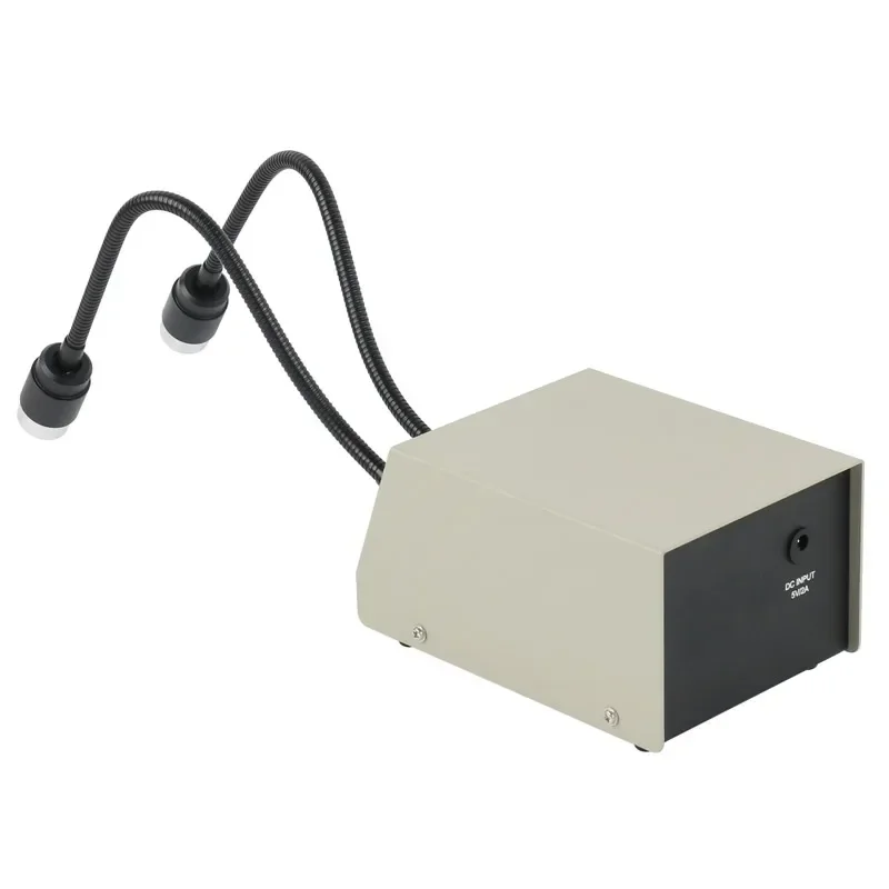 Imagem -04 - Luz de Pescoço de Ganso Duplo Led Spot Light Iluminador Lâmpada de Luz de Preenchimento para Microscópio Estéreo Binocular Trinocular 6w 6400k