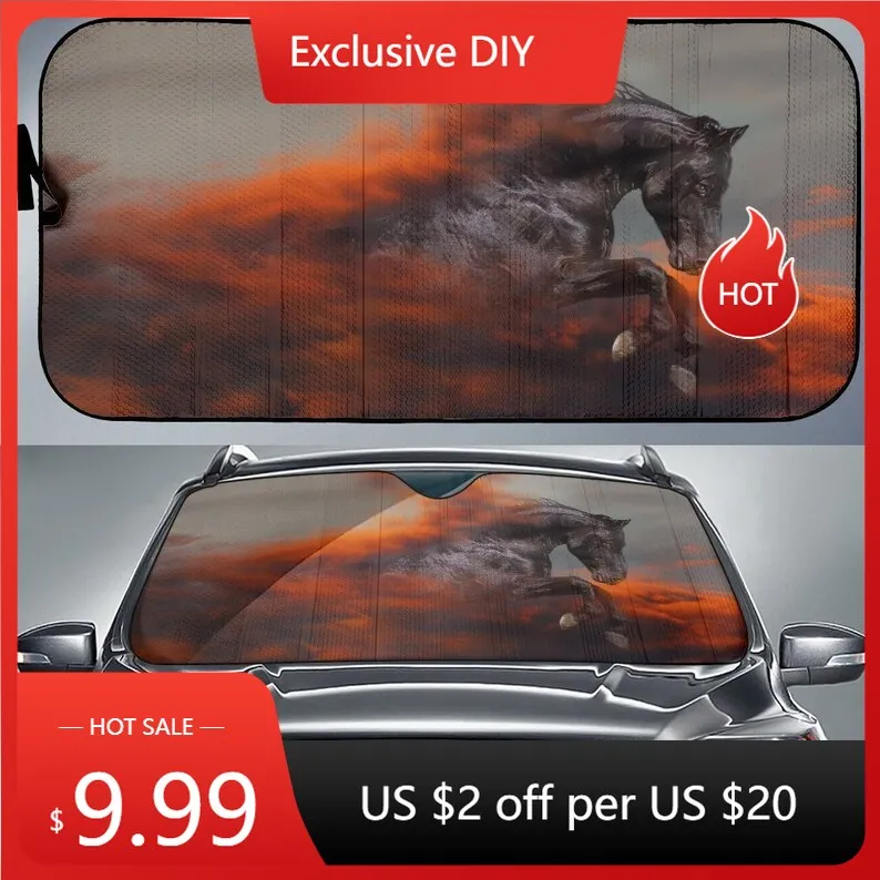 

Lucifer's Passion Horse Sunshade for Car Windshield