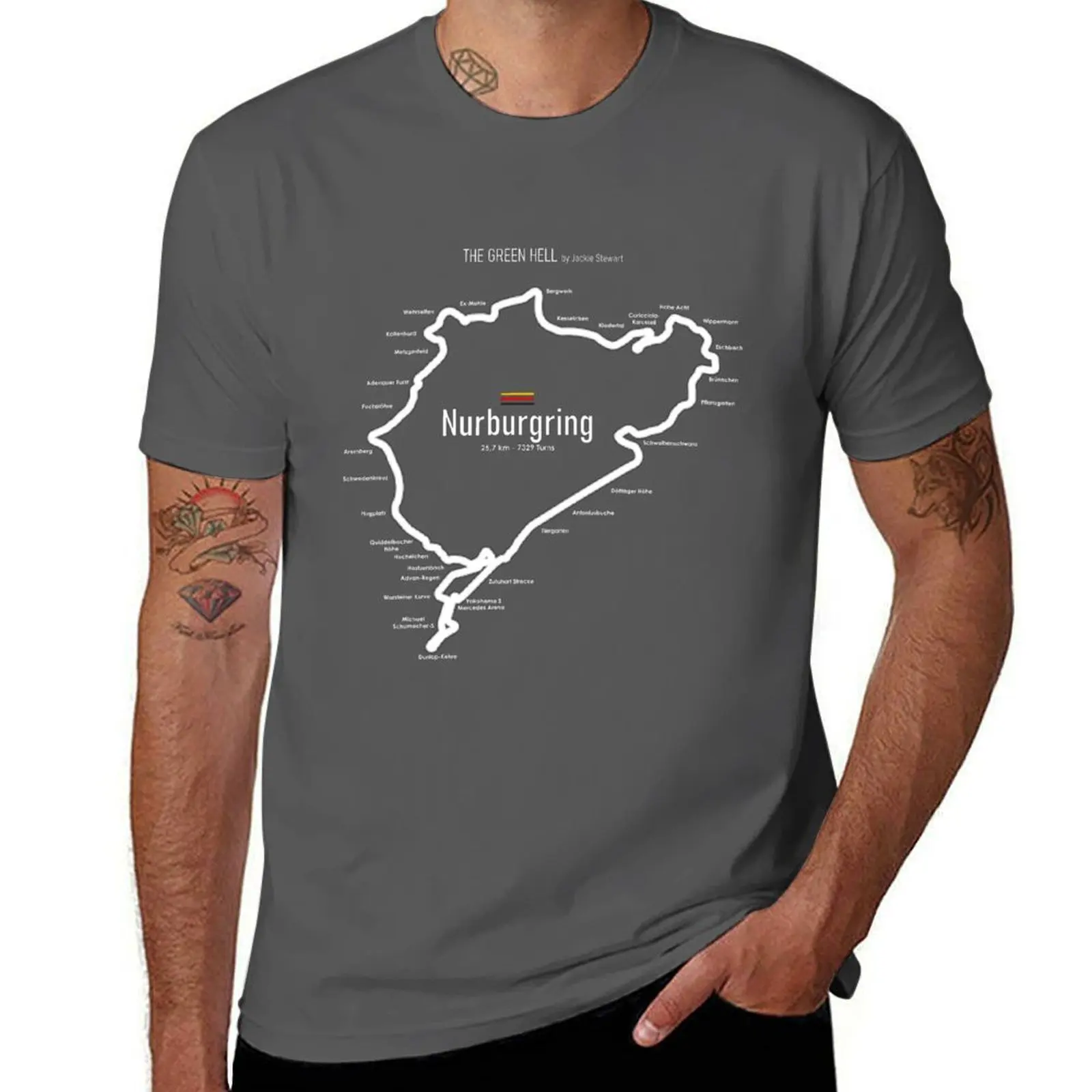 

Nurburgring T-Shirt black cotton t-shirt plain for man package man t shirt cotton T-Shirt