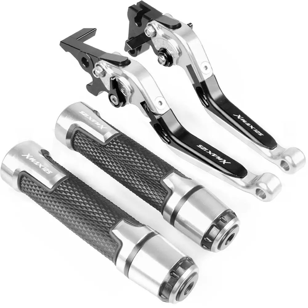 Motorcycle Accessories Extendable Brake Clutch Levers Handlebar Hand Grips ends For YAMAHA X-MAX 125 / ABS 2016 2017 2018 2019