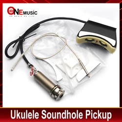 Ukulele Soundhole Pickup with Volume & Tone Control with High Sensitive Slim Silver Piezo UKulele Parts