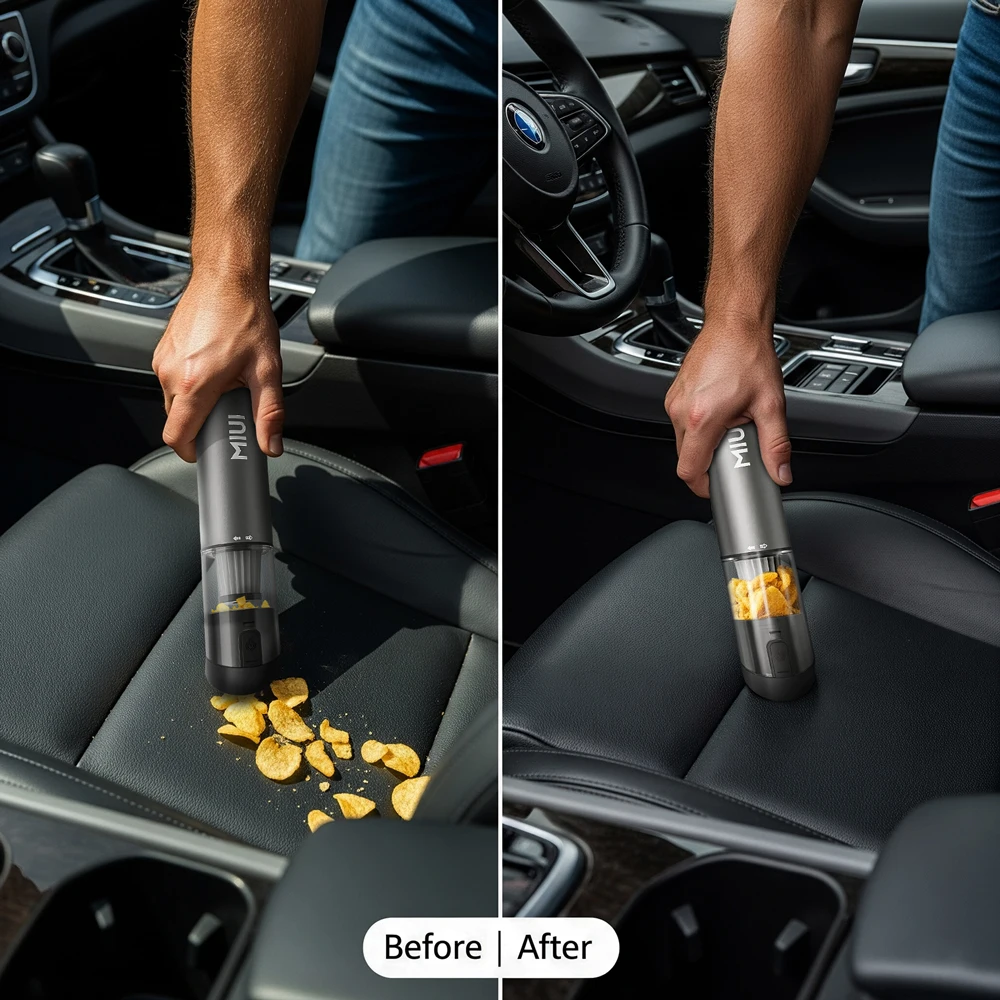 Aspirapolvere per laptop senza fili Aspirapolvere per auto portatile ricaricabile tramite USB Mini & Cool Model-X