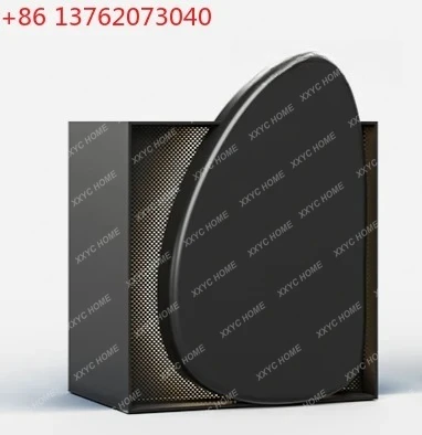 A Square black paint checkout page welcome desk store reception desk restaurant hotel guide desk
