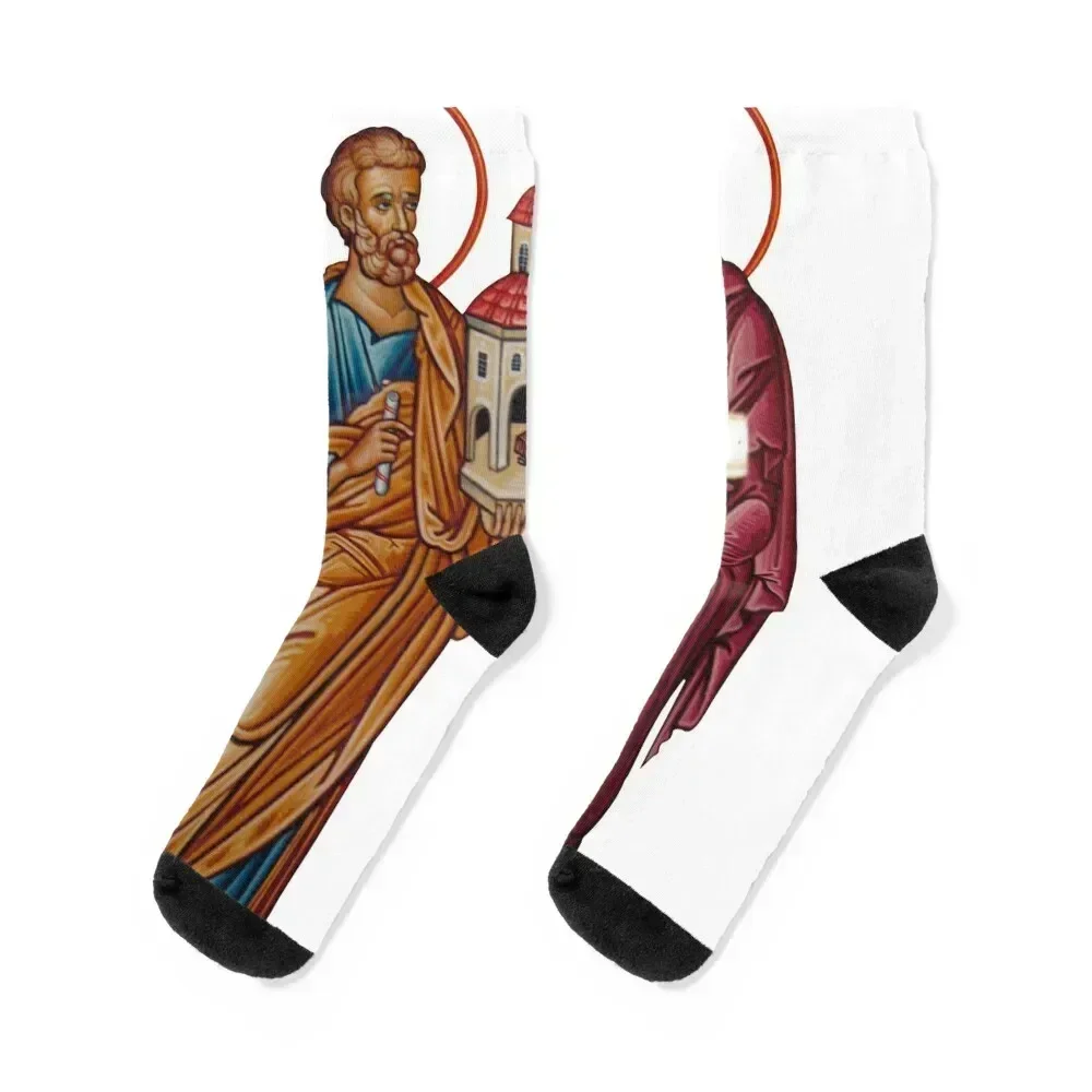 

Saint Peter and Saint Paul Socks happy Hiking boots winter gifts colored Socks For Man Women's