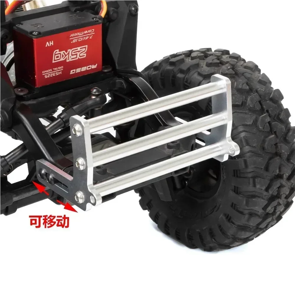 Aluminum Front Bumper Anti Collision For 1/10 TRX-4 TRX4 Dodge Body Shell RC Crawler Upgrade Parts