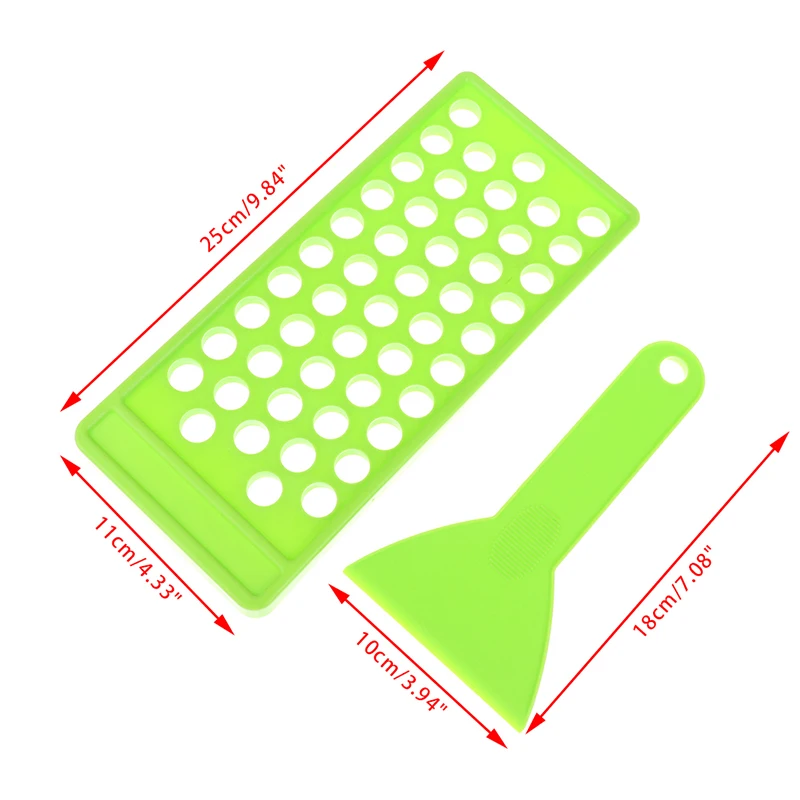 2Pc/Set Diy Lip Balm Lip Gloss Crafting Kit Wax Pouring Tray Spatula Scraper Set