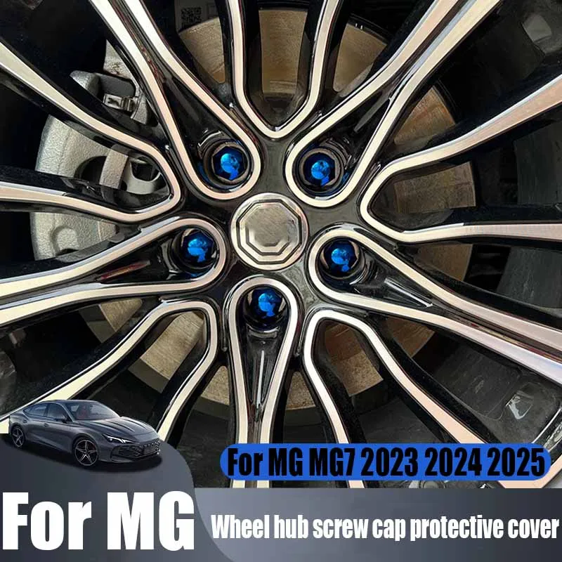 

Для MG MG7 2023 2024 2025 модифицированная крышка с винтовой крышкой ступицы колеса, защитный чехол, устойчивый к ржавчине автомобильные аксессуары для наружного украшения