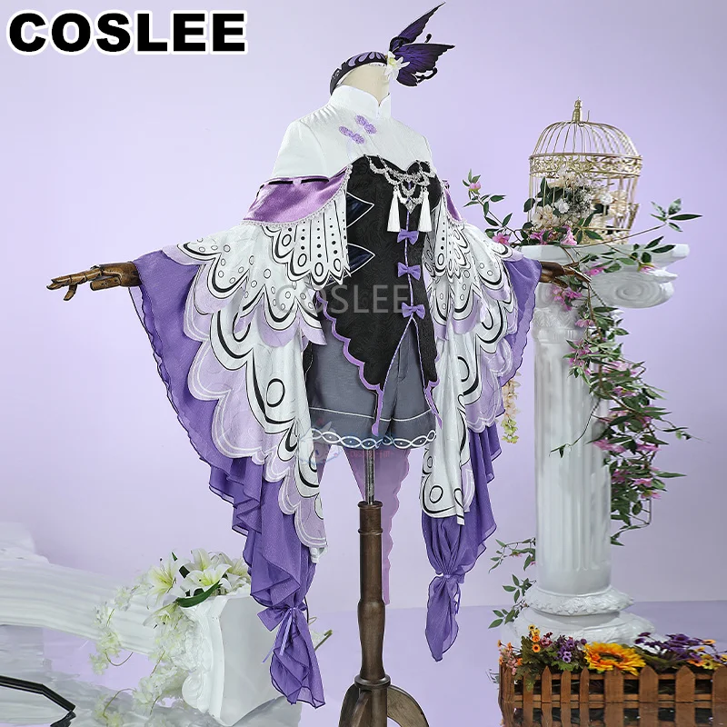 COSLEE Akemi Homura Cosplay Costume Anime Puella Magi Madoka Magica Elegant Dress Uniform Halloween Party Outfit Women New