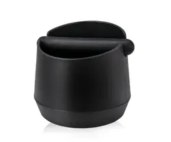 Leeseph Coffee Knock Box Residue Dump Container, Non-slip Durable Barista Grinding Waste Collection Box Fat Body with Knock Bar