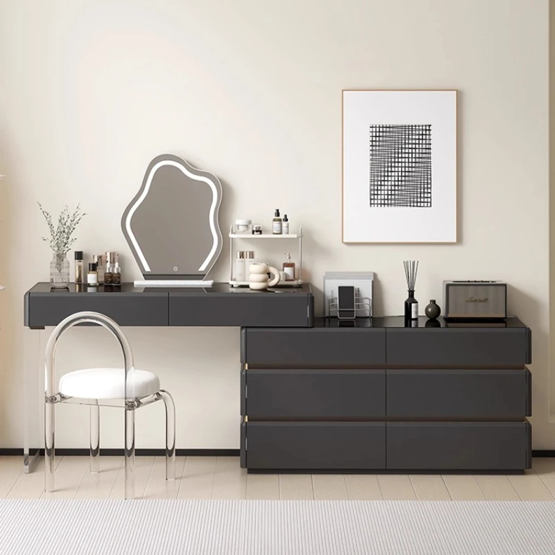 

Modern Makeup Vanity Desk Nordic living room decoration furniture home Light Luxury Dressing Vanity Table with 6 Drawers