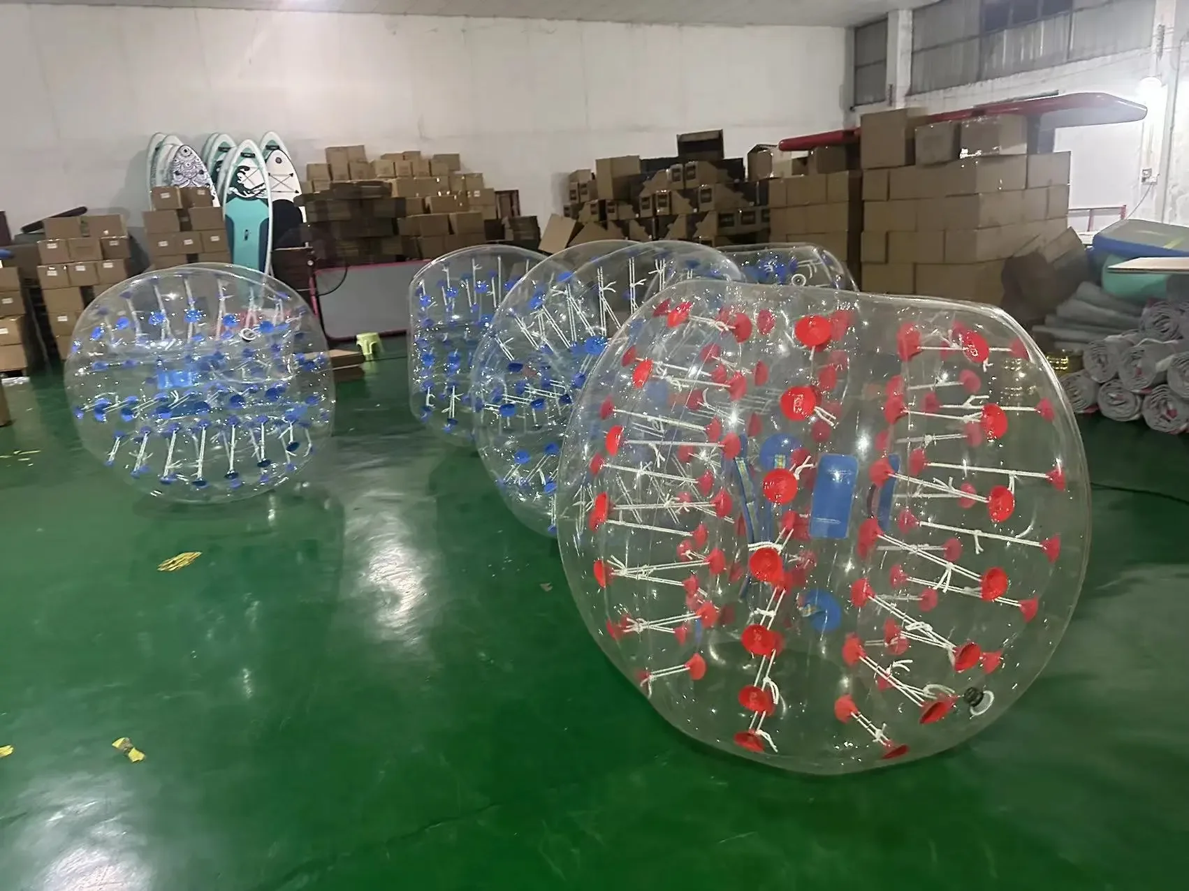 Aufblasbarer Bumper-Ball, Blasen-Fußball, 1,2 m, 0,8 mm, TPU-Fußball-Stoßball, Durchmesser 4 Fuß, menschlicher Hamster-Ball für Erwachsene und Jugendliche