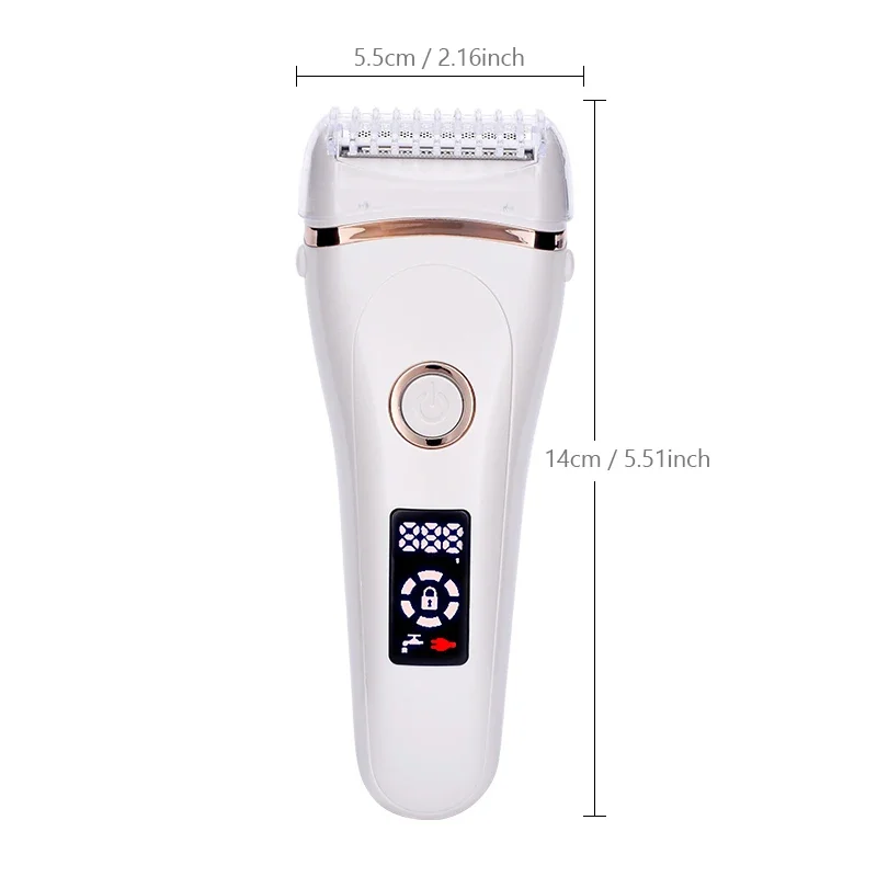 USB ricaricabile donne indolore epilatore elettrico depilazione barba macchine da barba da donna portatile tagliacapelli femminile LCD