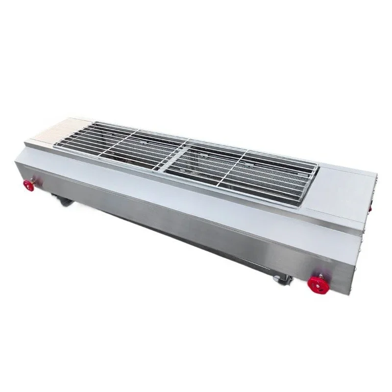

Barbecue Grill Commercial LPG Natural Gas Lamb Skewers with Fan Gluten Grill Stove Oven