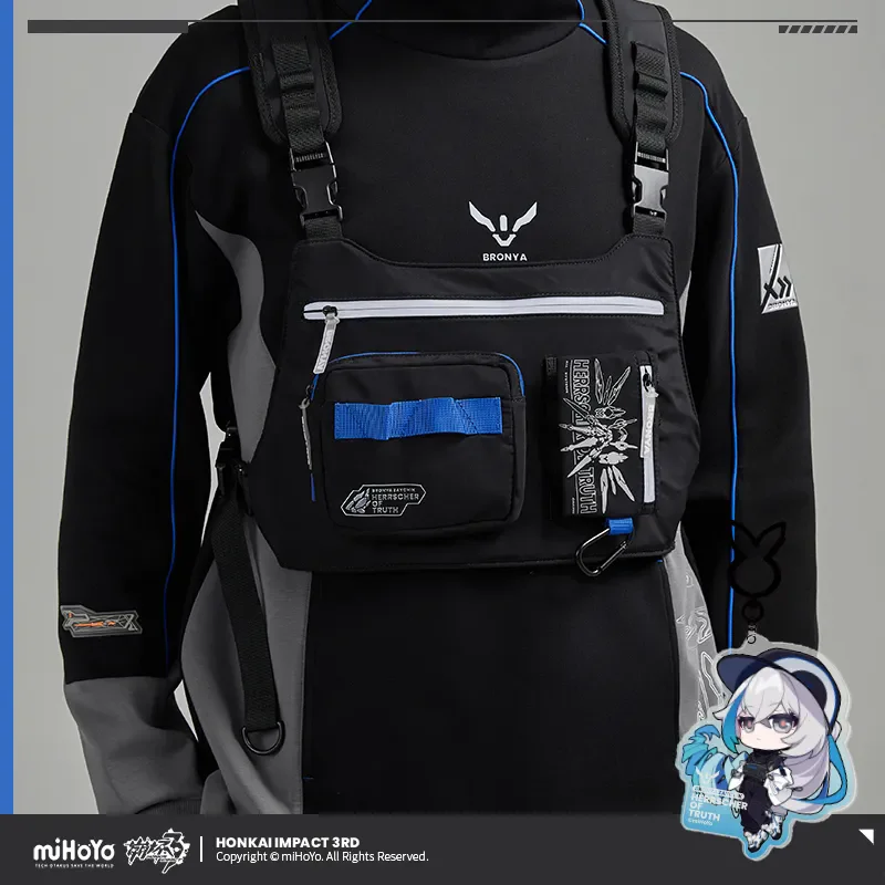 

[Genuine] miHoYo Game Bronya Bag Honkai Impact 3rd Herrscher of Truth Series Tactical Backpack Messenger Bag Cosplay Xmas Gifts