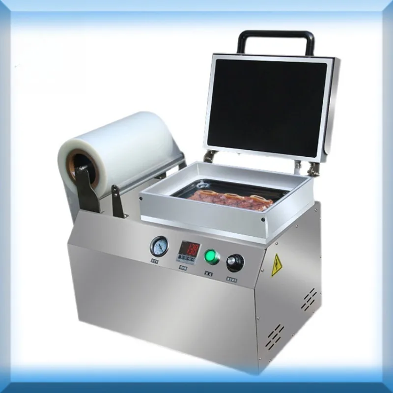 

packaging machine Steak chilled meat frozen meat Seafood aquatic products Supermarket vacuum hand pressure automatic