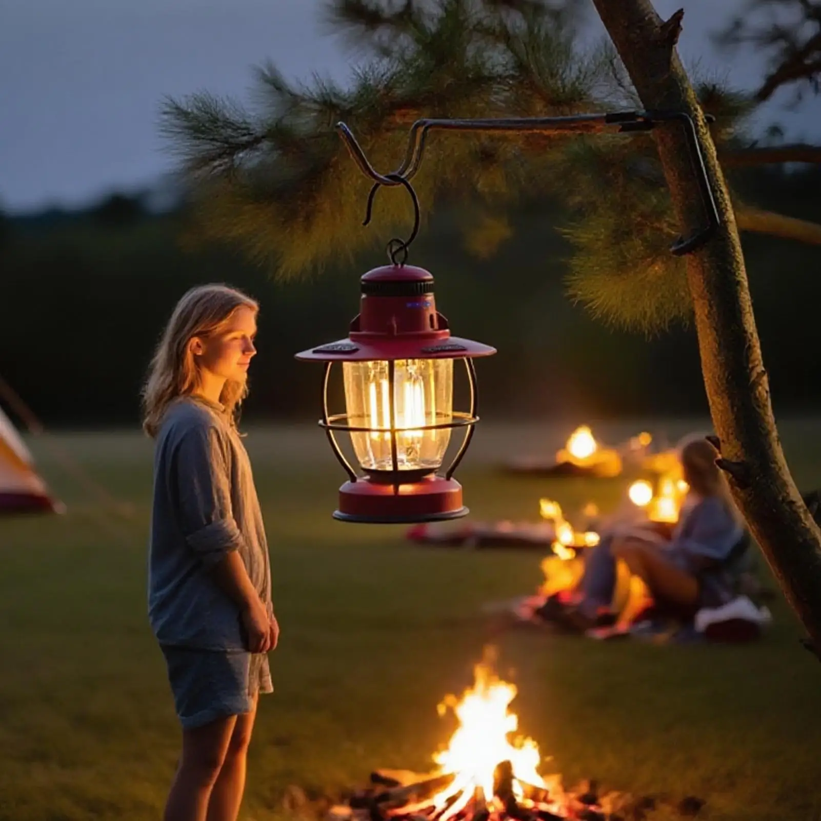 Lantern Hangers Outdoor Light Hook Bracket Multifunctional Water Bottle Hanger For Outdoor Camping Garden Backyard Hiking Picnic