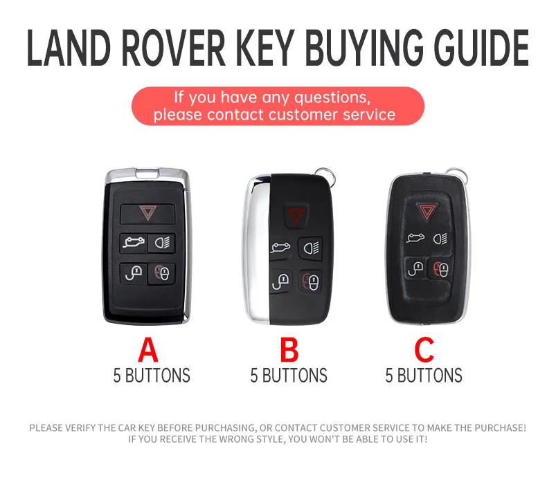 Car Zinc Alloy Leather Key Case Holder Cover For Land Rover Range Rover Discovery 5 LR2 LR4 Sport For JAGUAR XE XF XJ F PACE - view 2