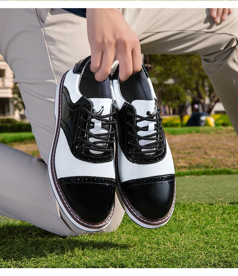 2026 Neue Professionelle Herren-Golfschuhe mit Spikes Wasserdicht Atmungsaktiv Rutschfest Bequeme Outdoor-Sport-Golf-Sneaker – Detail 15