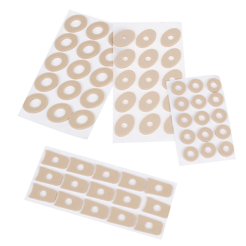 Coussinets de protection en mousse pour pieds, 1 feuille, 4 types de coussins de callosités, rond, Parker, maïs, oignon