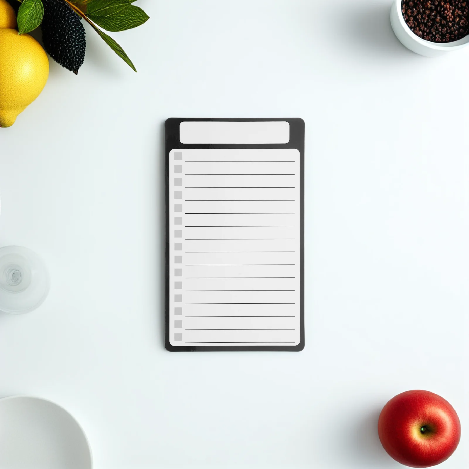 Magnetic Notepad for Refrigerator Door Strong Magnet Back Memo Pad for Kitchen Office Home Use Weekly Shopping List Organizer